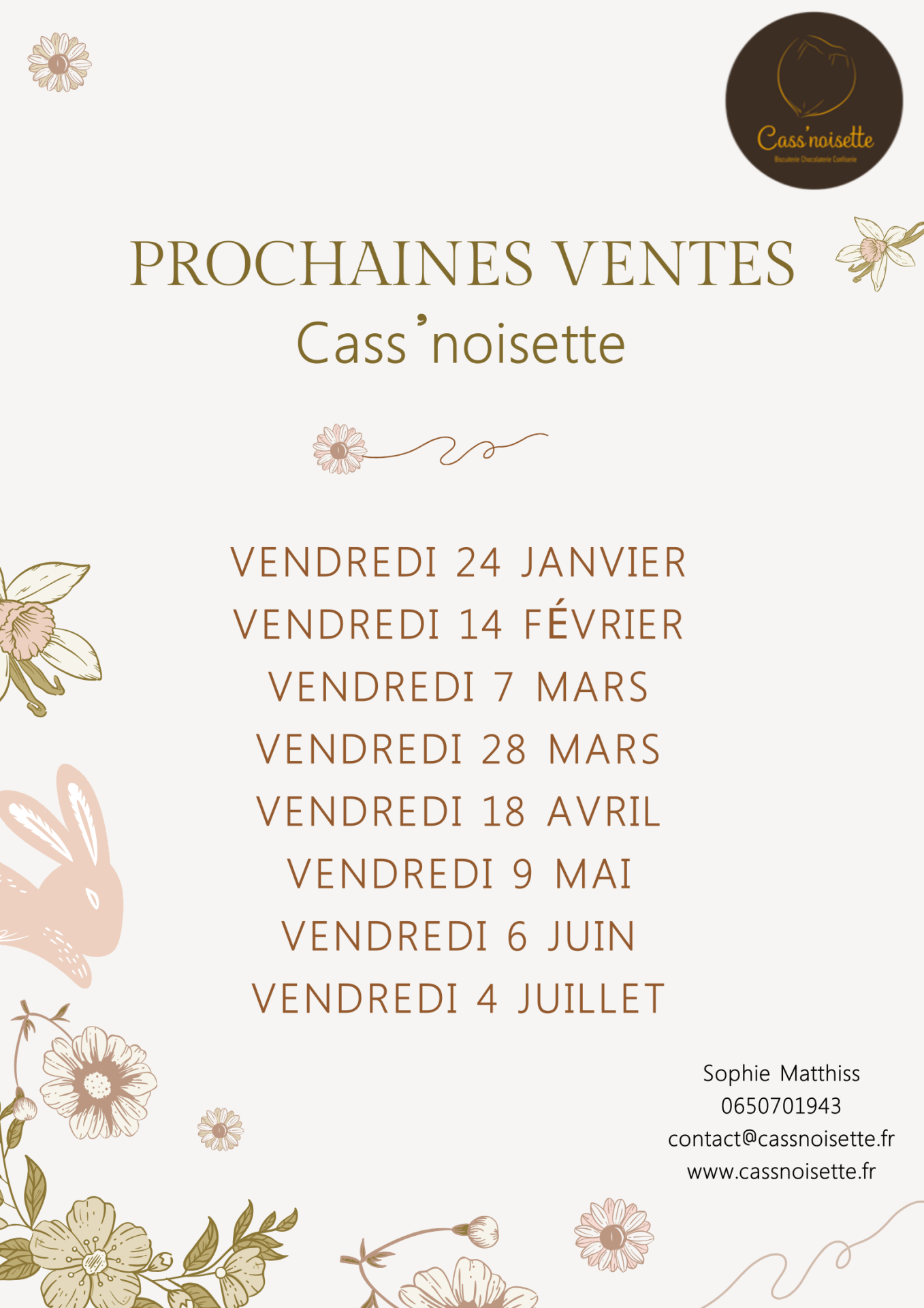 Flyer cass noisette